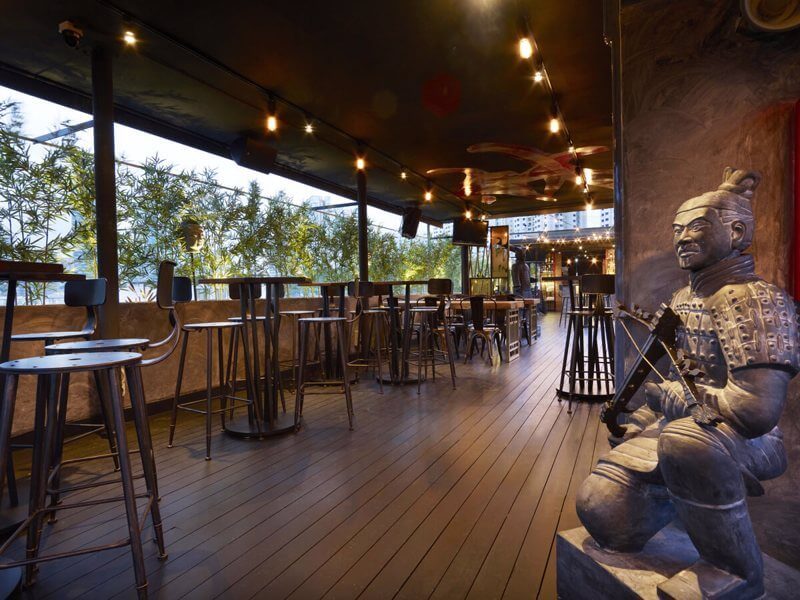 Contemporary Asian Rooftop Bar For Sale!