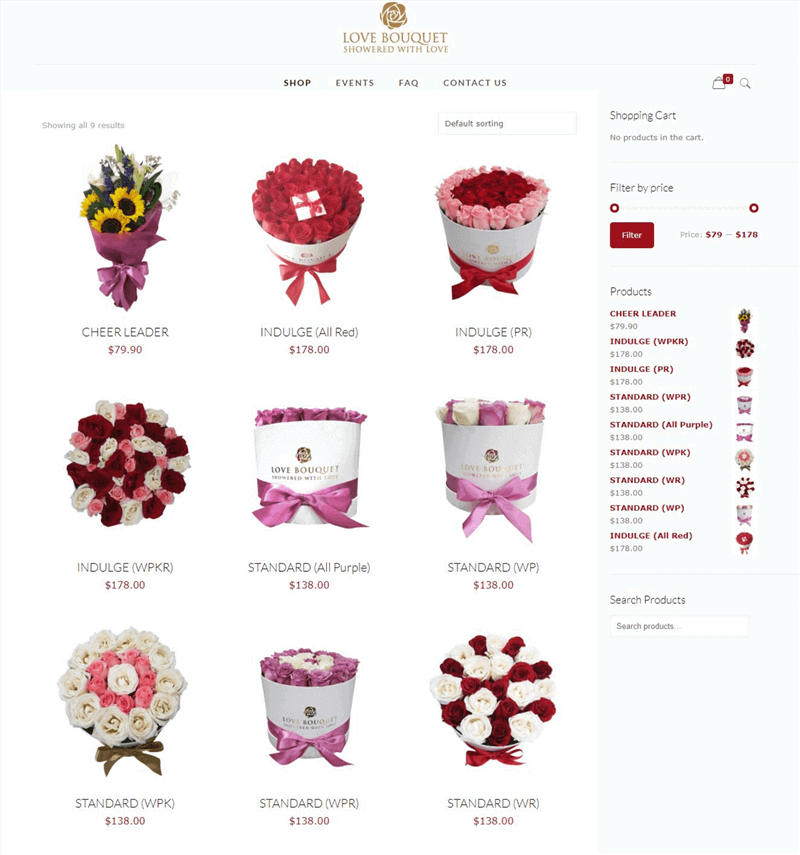 (已失效)Online Florist Shop For Sale!
