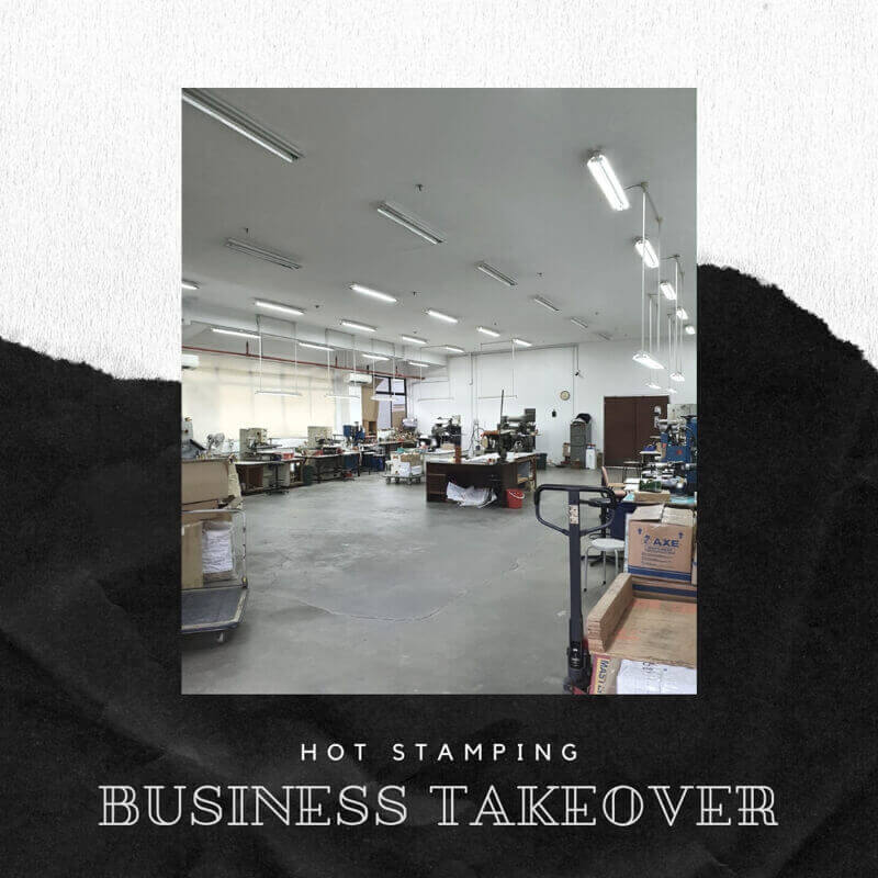 Hot Stamping Business For Sale