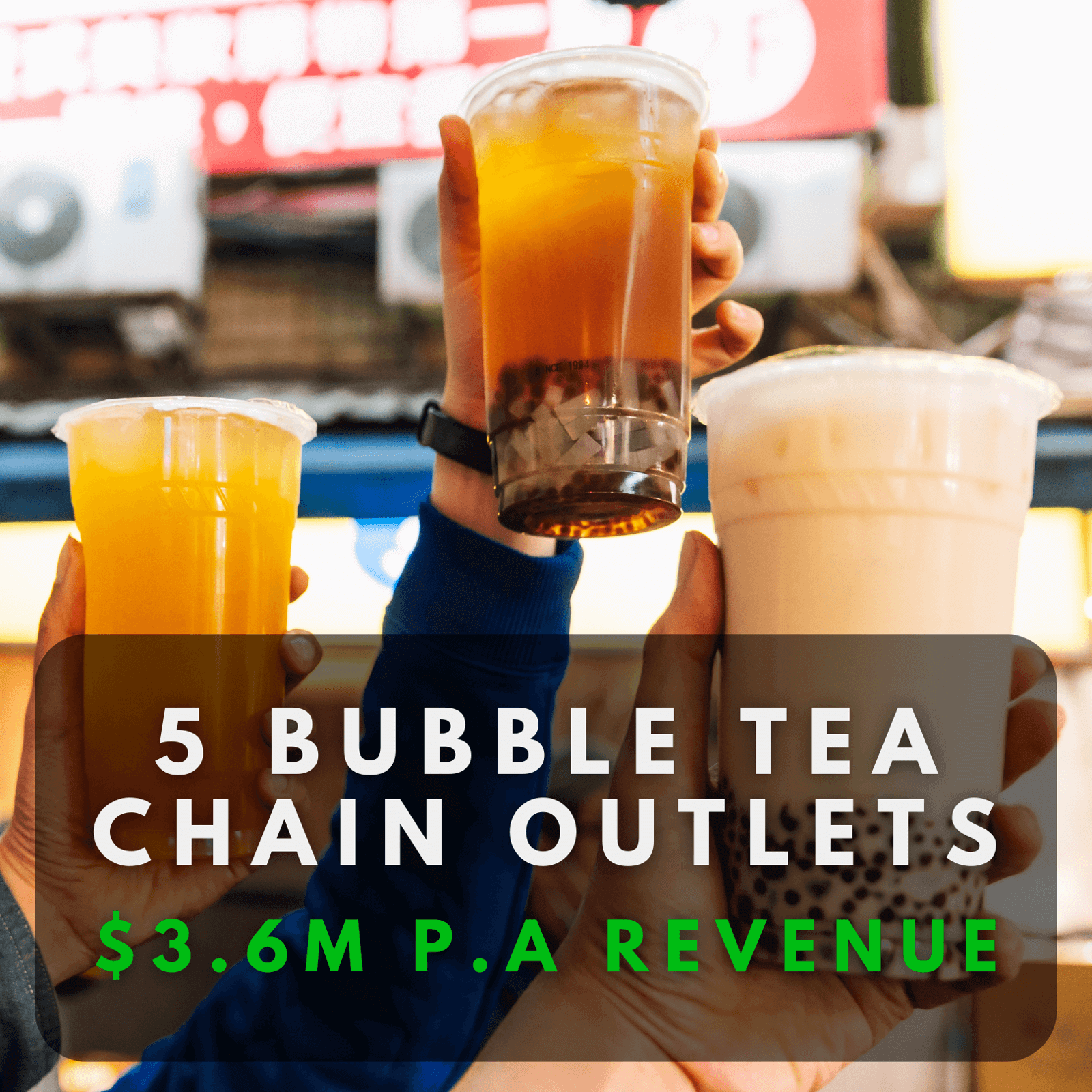 (已成交)5 Bubble Tea Stores Locally | $3.6M Yearly Revenue | Owner Retiring For Good