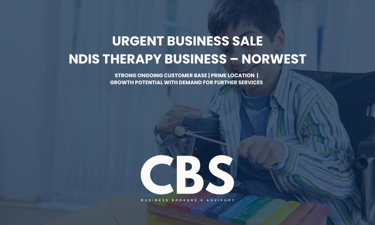 URGENT BUSINESS SALE NDIS Therapy Business  NORWEST - Clients need servicing