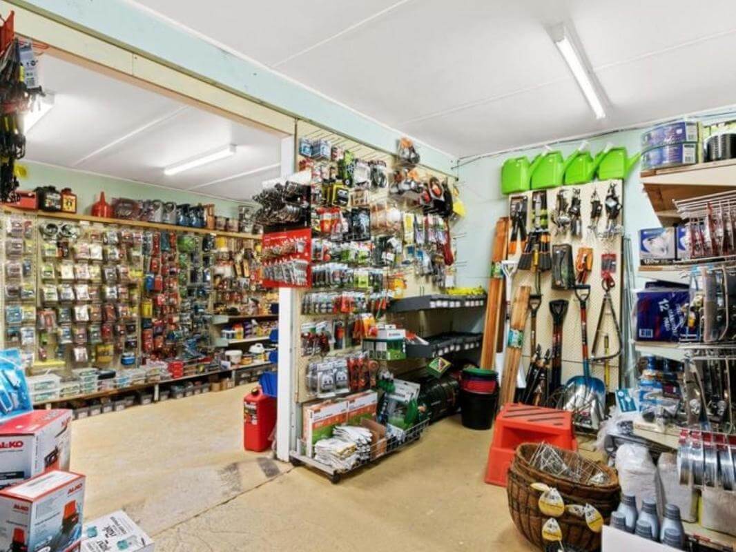 Vendors terms. Busy Hardware & Garden centre.