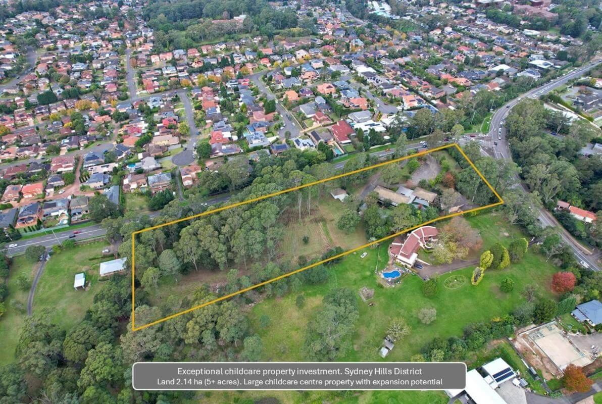 Childcare Property Investment in Hills District - Land Size: 2.14ha (5+ acres)