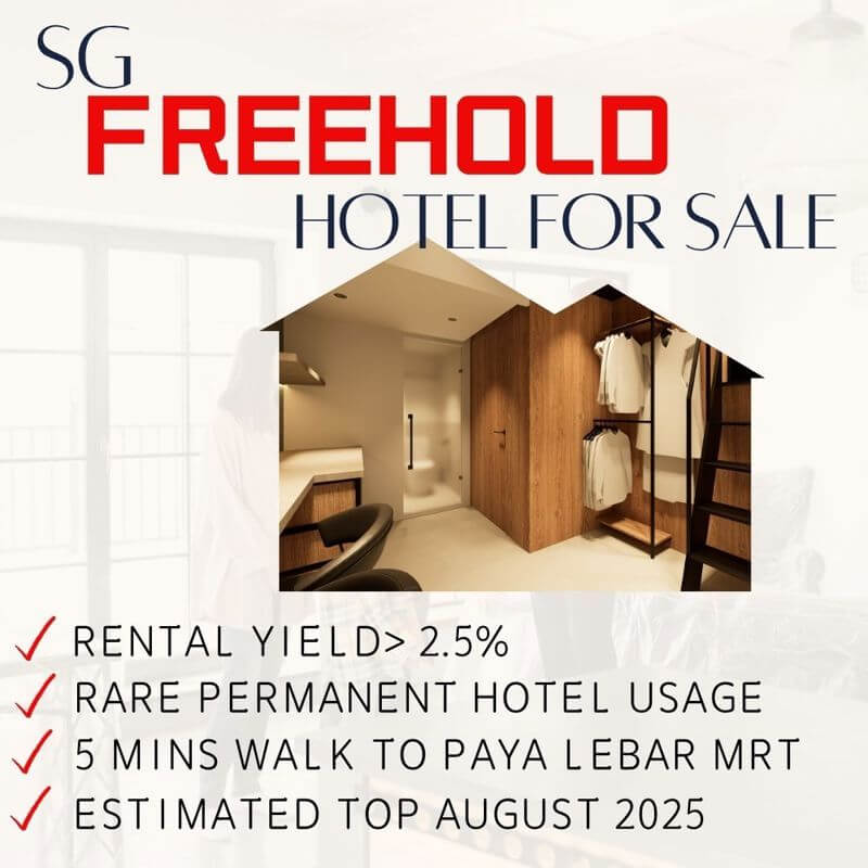 [>2.5% Rental Yield] SG Brand New Freehold Hotel For Sale