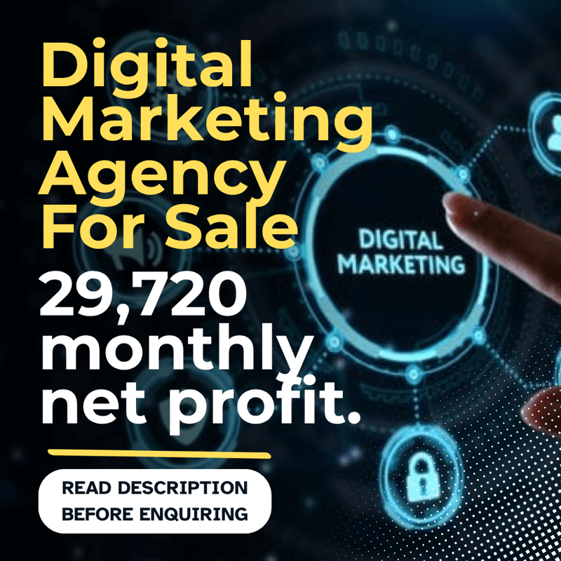 🚀 *Selling Cheap* Profitable Digital Marketing Business For Sale 📈 $29,720 Net Profit (Monthly)