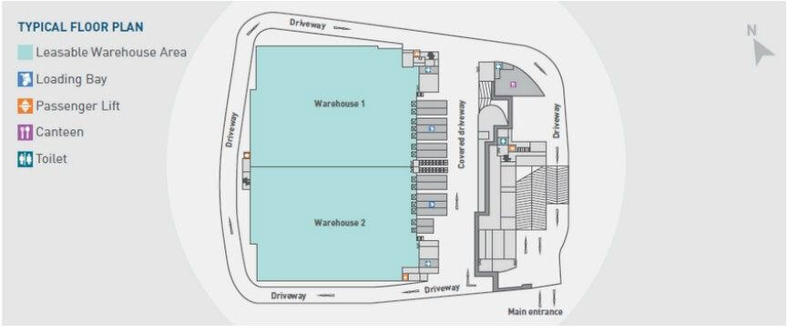 6-Storey Ramp-Up Logistics Warehouse With Rooftop Parking Toh Guan Road