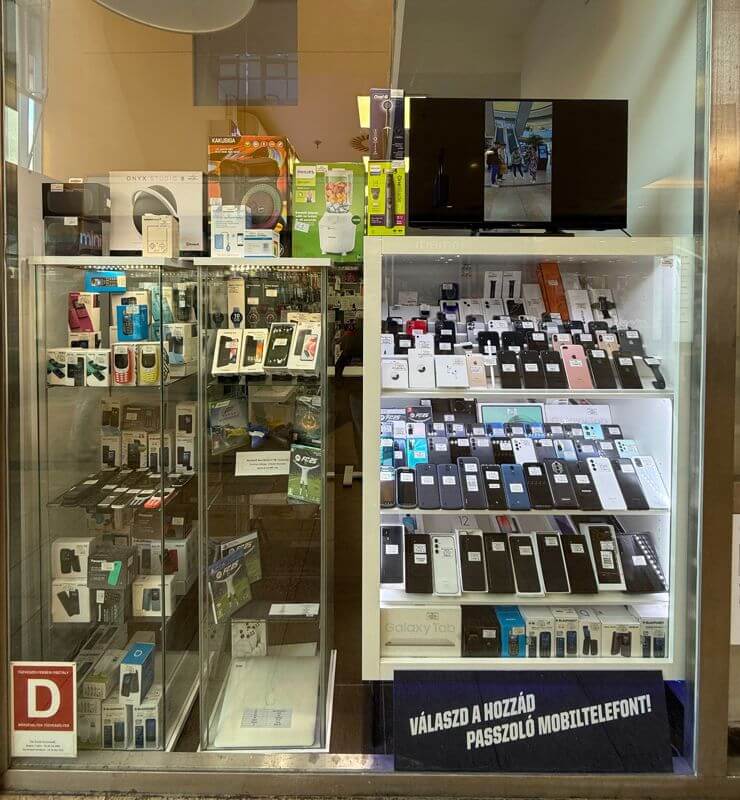 Eladó Bejáratott Mobilkereskedés – Győr Árkád (Kiemelt Lokáció!)
