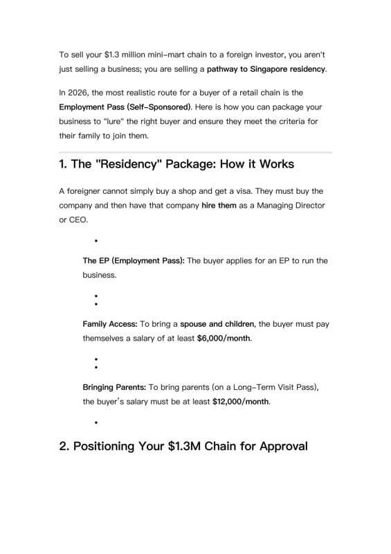 Quick Sale Geylang Profit Mini Mart