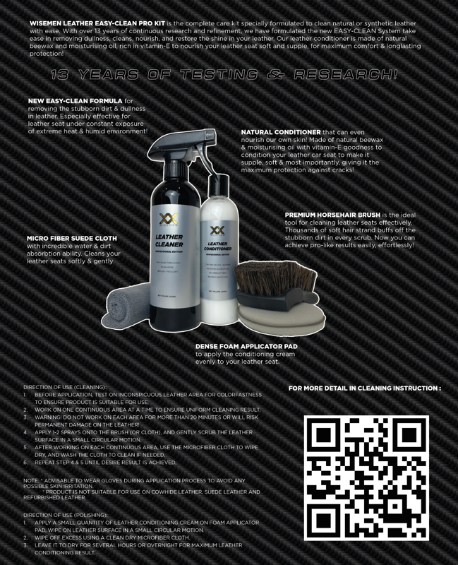 Business With Unique Ready to Sell Product -Premium Leather Cleaning Kit (Include 490pcs inventory) 