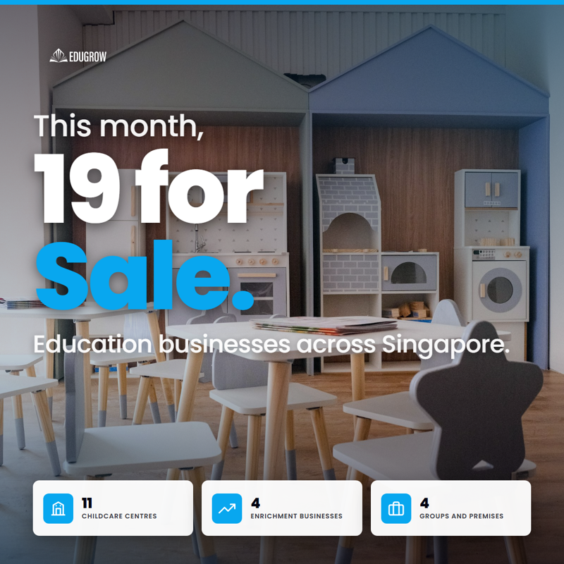 📋 19 Education Businesses For Sale | Edugrow.sg October 2026 Digest