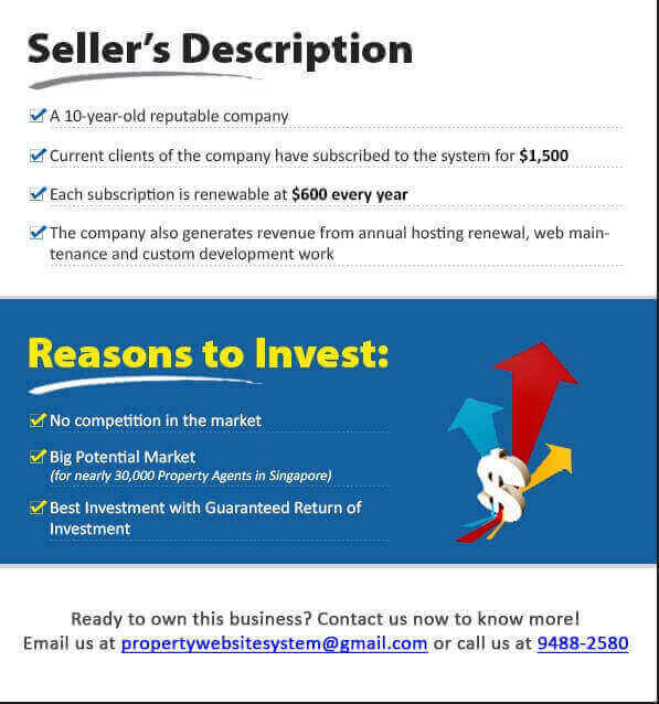 (已失效)For Immediate Sale – Successful And Profitable Property Agent Website And Market