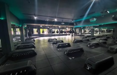 Fitted space suits gym/yoga/dance studio