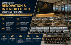 Established Renovation & Interior Fitting Out Contractor For Sale (Residential & Commercial) 