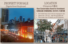 珍稀牛車水(宝塔街) 有地保留店屋! 永久地契! 近 Mrt! 外僑可購！Chinatown Conservation Shophouse Near Mrt! Foreigner Can Buy!